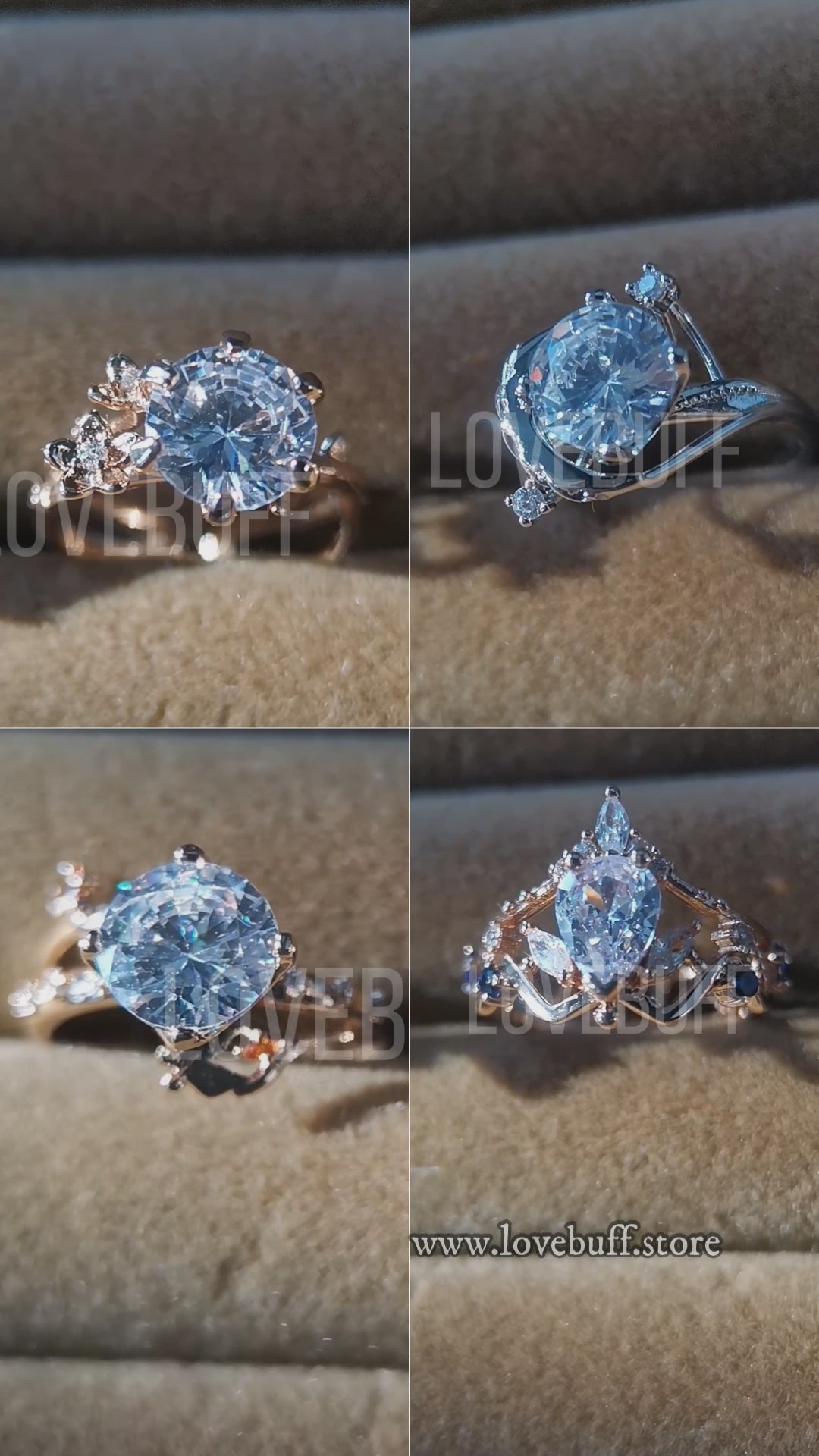 LOVEBUFF Tears of Themis 2nd Anniversary Engagement Ring Wedding