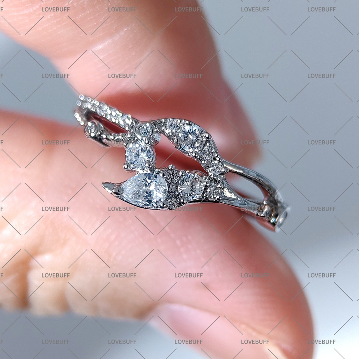 LOVEBUFF LAD Caleb Rafayel Sylus Xavier Zayne Wedding Ring Inspired Silver Band