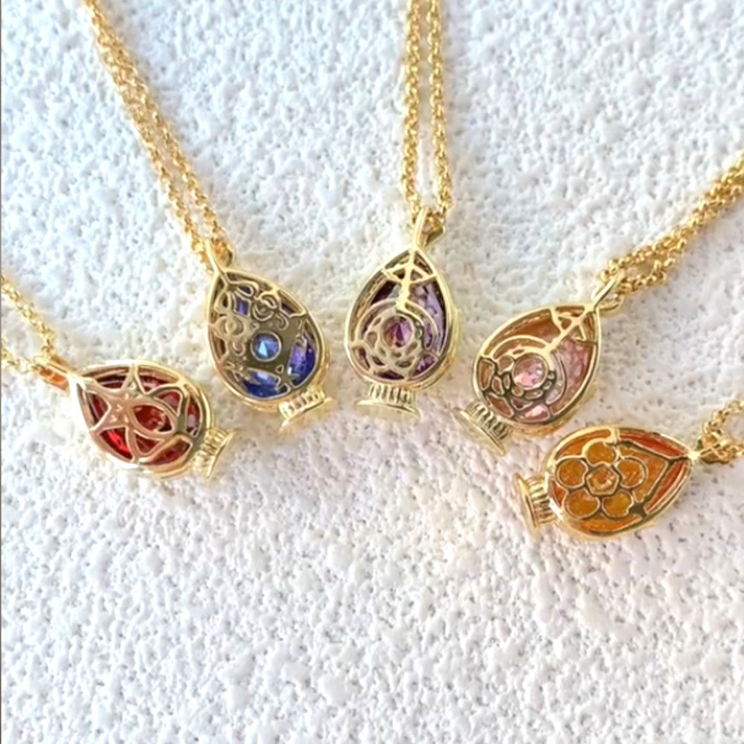 LOVEBUFF Puella Magi Madoka Magica Soul Gem Inspired Pendant Necklace