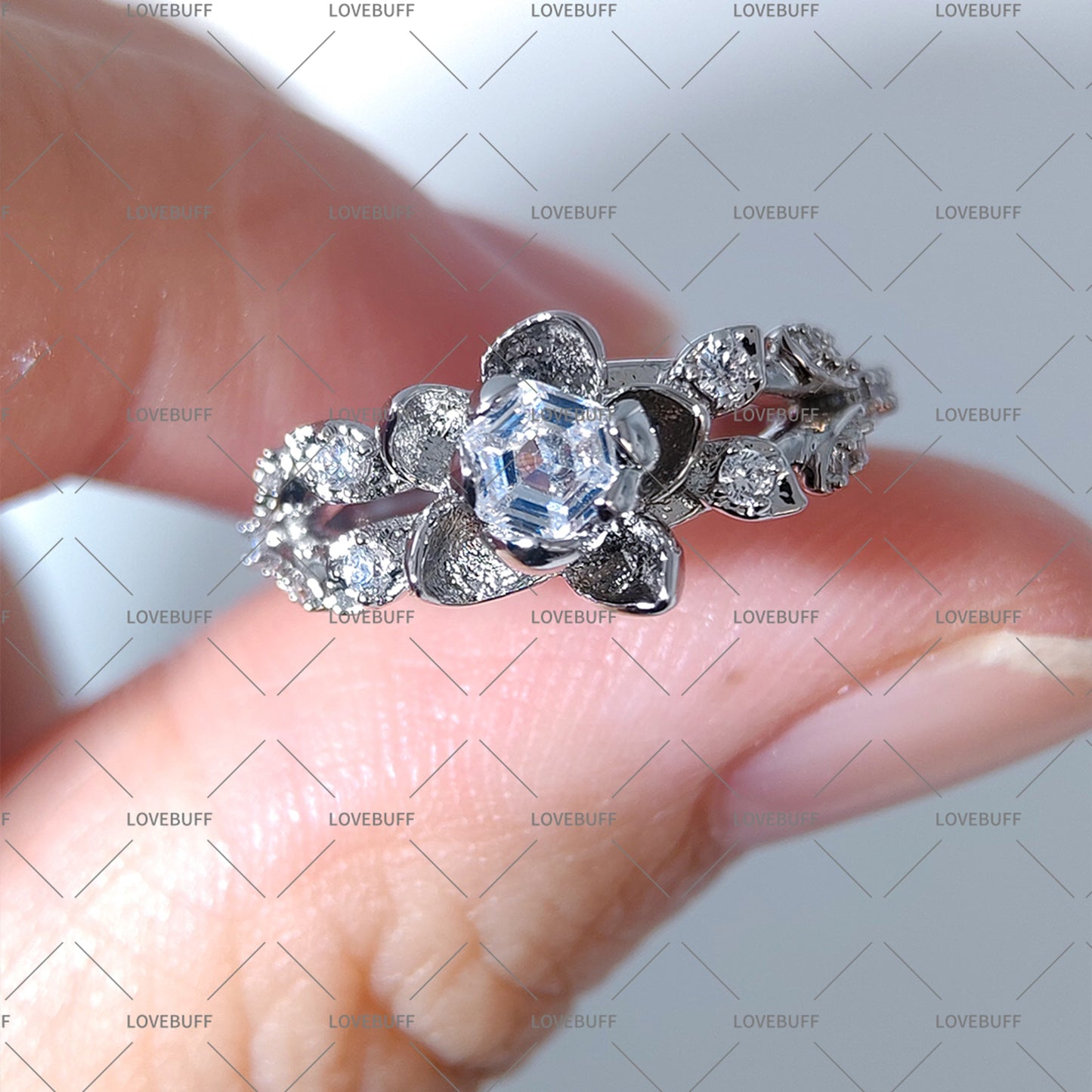 LOVEBUFF LAD Caleb Rafayel Sylus Xavier Zayne Wedding Ring Inspired Silver Band